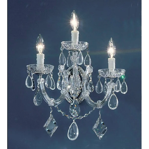 Classic Lighting 8353 CH C Rialto Contemporary Wall Sconce, Chrome