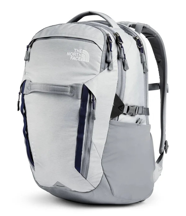 The North Face Surge Backpack Zinc Grey Dark Heather/Evergreen