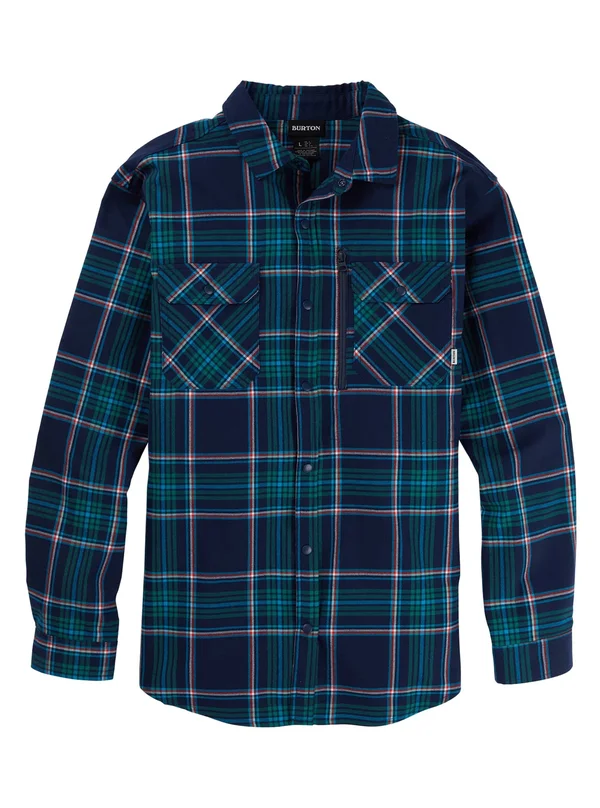 Burton Men's Brighton Performance Flannel - Dress Blue Classic, M