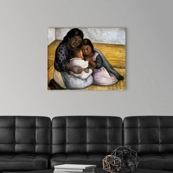 Rivera: Mother and Children - Canvas Wall Art, 30x24, Great Big Canvas