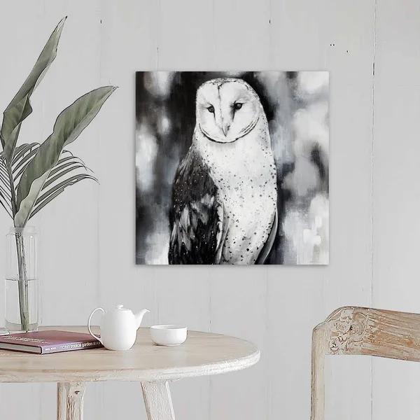 White Owl - Canvas Wall Art, 20x20, Great Big Canvas