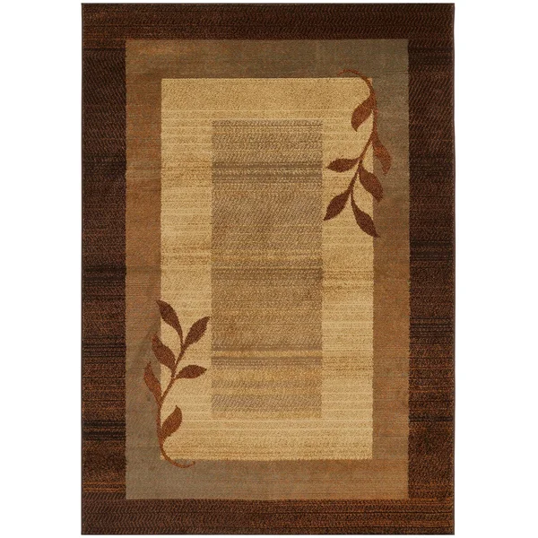 Home Dynamix Royalty Clover Geometric Area Rug - Brown/Blue, 5&2 inchx7&2 inch