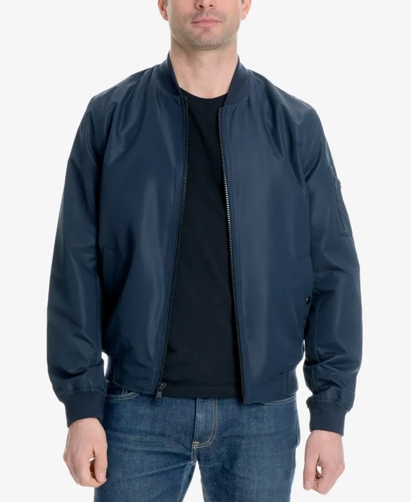Michael Kors Men's Bomber Jacket, Created for Macy&s - Khaki