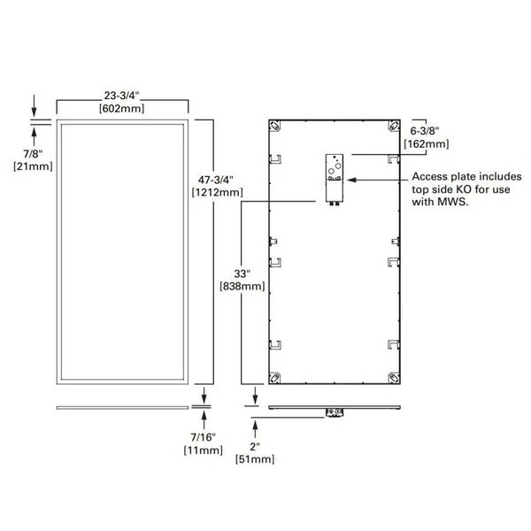 Metalux 24FP4740C 2' x 4' General LED PANEL, 41W, 4000K, 80 CRI, 4685 Lumens