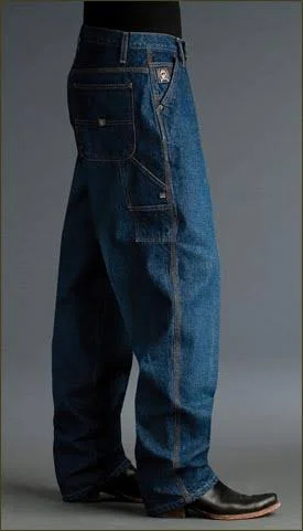 Mens Cinch Blue Label Carpenter Medium Stonewashed Jeans - MB90434002