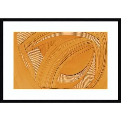 Weaving II by Mike Schick - Picture Frame Graphic Art Print on Paper AllModern Format: Black Framed Paper, Size: 23.12x22 H x 33