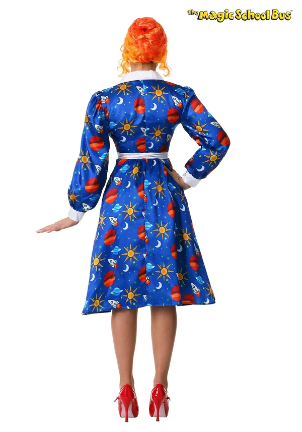 The Magic School Bus Miss Frizzle Costume, Adult, Womens, Blue, L, FUN Costumes