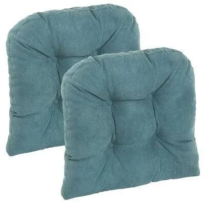 Non-Slip Indoor Dining Chair Cushion Charlton Home Fabric: Marine Blue