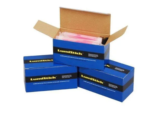 Lumistick 6 inch Premium Glow Sticks - Red, 200 ct