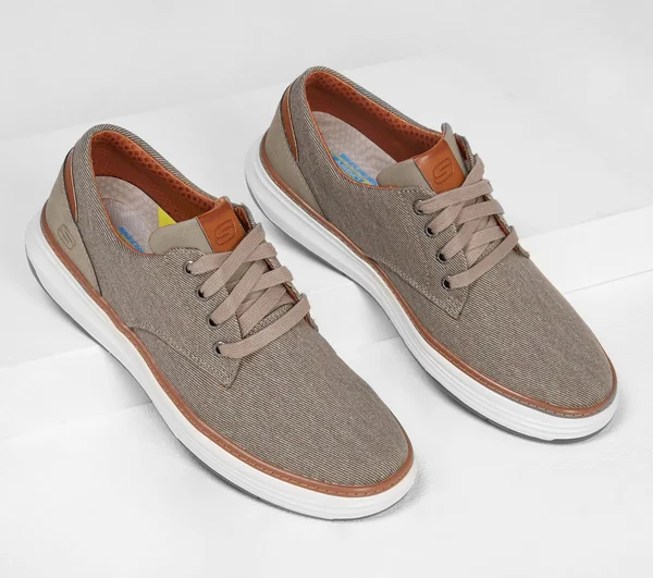 Skechers Men's Moreno Ederson Oxford - Size: 14, Brown