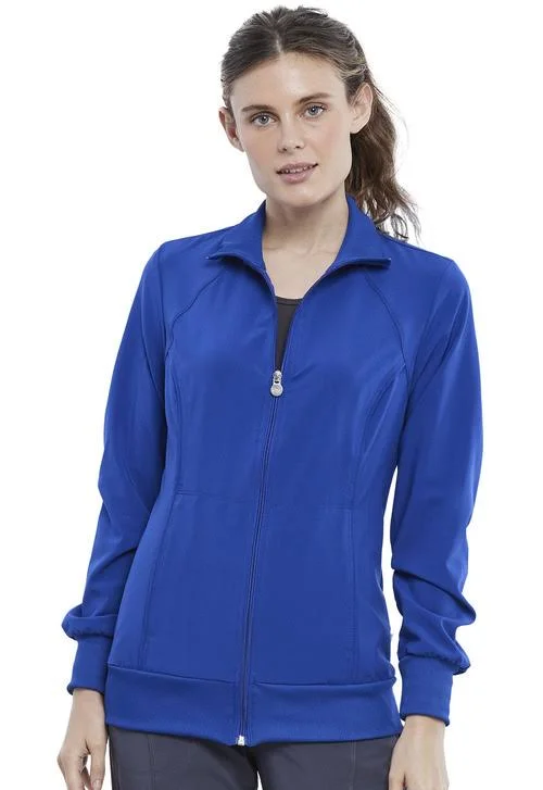Cherokee Women's Infinity Zip Front Warm-Up Jacket - Olive