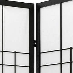 Oriental Furniture 6 ft. Tall Eudes Shoji Screen - 3 Panel - Natural