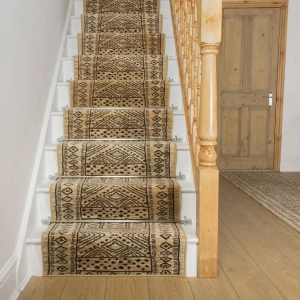 runrug USA Afrikans Berber Stair Carpet Runner Length: 11 foot - WI