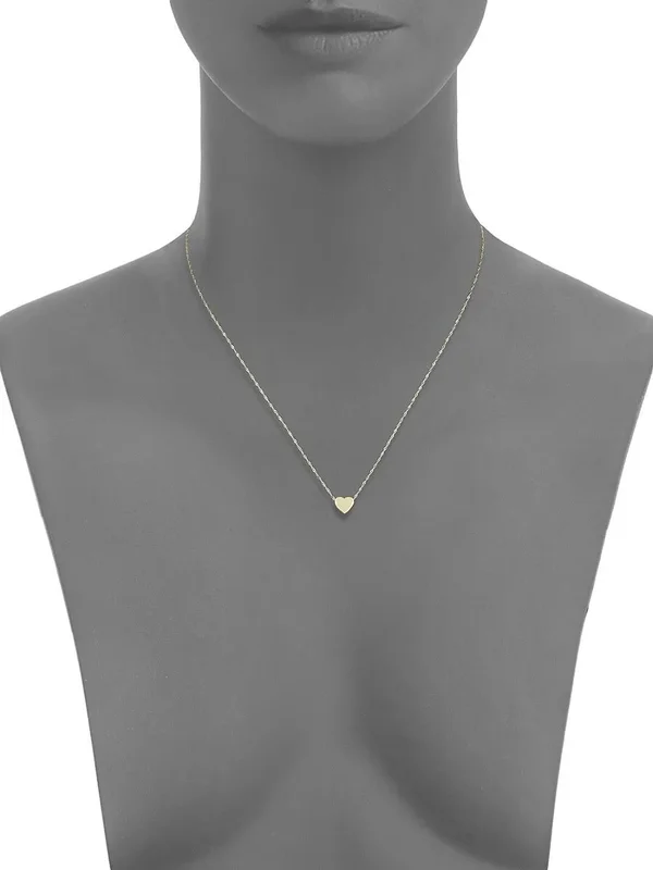 Saks Fifth Avenue Women's 14K Yellow Gold Heart Pendant Necklace
