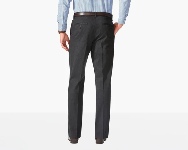 Dockers Comfort Khaki Pleat, Relaxed Fit - Charcoal Heather