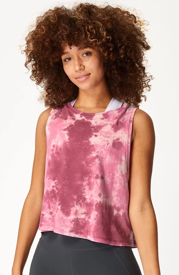 Sweaty Betty Swing Workout Tank Top, Pink, Women's XL