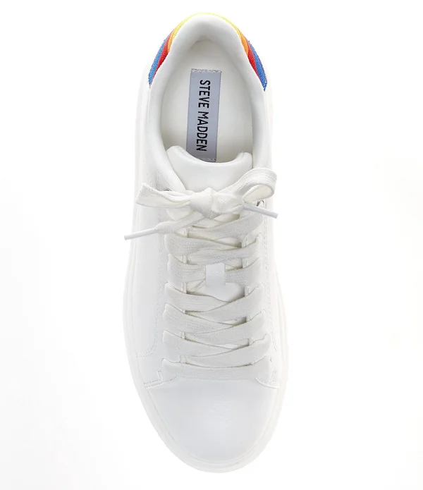 Steve Madden Charlie Rainbow Lace-Up Sneakers - 7.5M