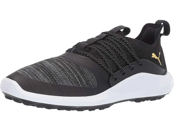 Puma Ignite NXT Solelace Men's Golf Shoes - 8.5, Black/Gold