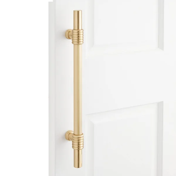 8x22 Brady Solid Brass Door Pull in Satin Brass, Signature Hardware