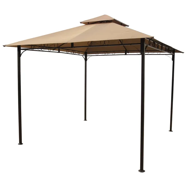International Caravan Square Vented Canopy Gazebo, Cranberry