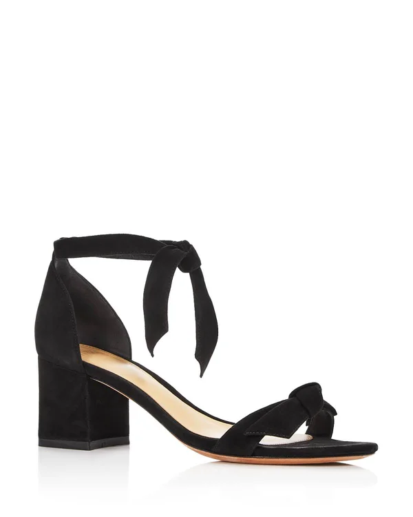 Alexandre Birman Clarita Knotted Leather Sandal, White