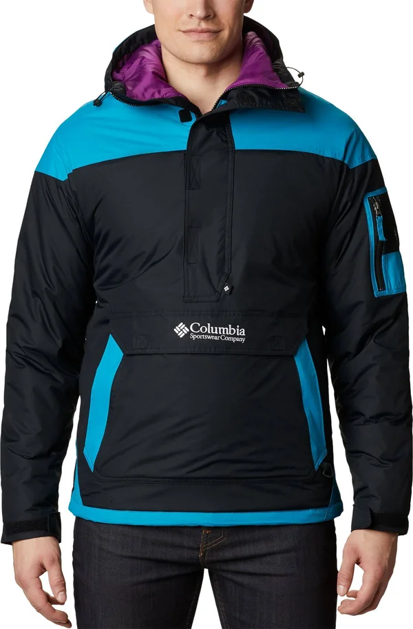 Columbia Challenger Pullover - Men's Black/Fjord Blue, XL