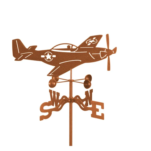 EZ VANE Airplane P51 Mustang Weathervane - Bronze