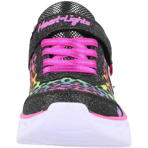Skechers Heart Lights 302145L - Girls 11.5 Toddler Black Sneaker Medium