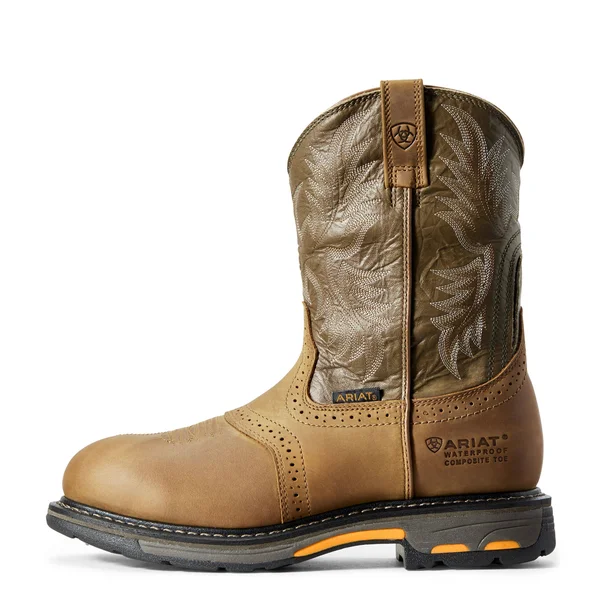 Ariat Men's Brown H20 Workhog Work Boots - Composite Toe
