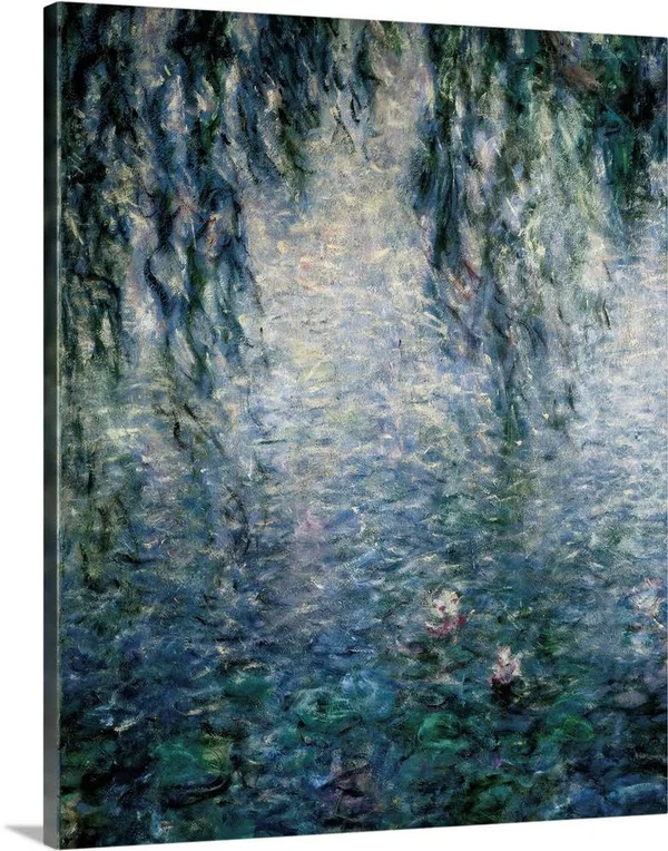 Morning with Weeping Willows - Canvas Wall Art, 24x30, Great Big Canvas