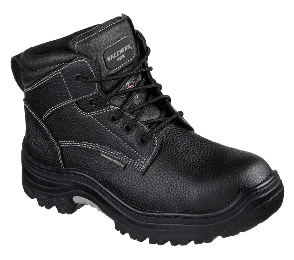 Skechers Men's Work Burgin Tarlac Steel Toe Boot, Black