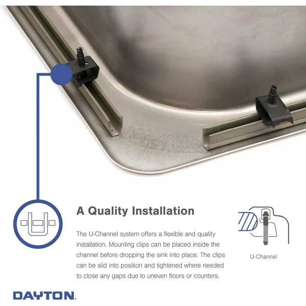 Elkay D115163 Dayton 15x22 Stainless Steel Bar Sink, Single Bowl, Satin