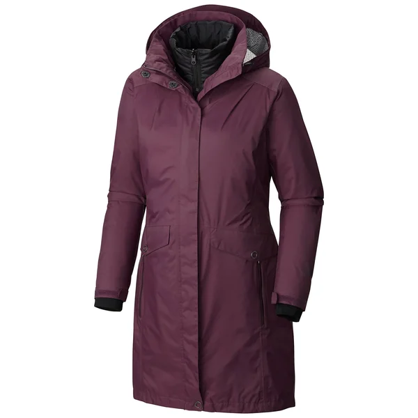 Columbia Women's EvaPOURation Trench interchange Jacket - Dusty Purple, Small