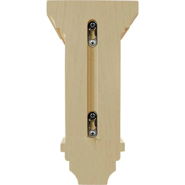 6 inchw x 6 3/4 inchd x 12 inchh Large Jefferson Wood Corbel, Maple