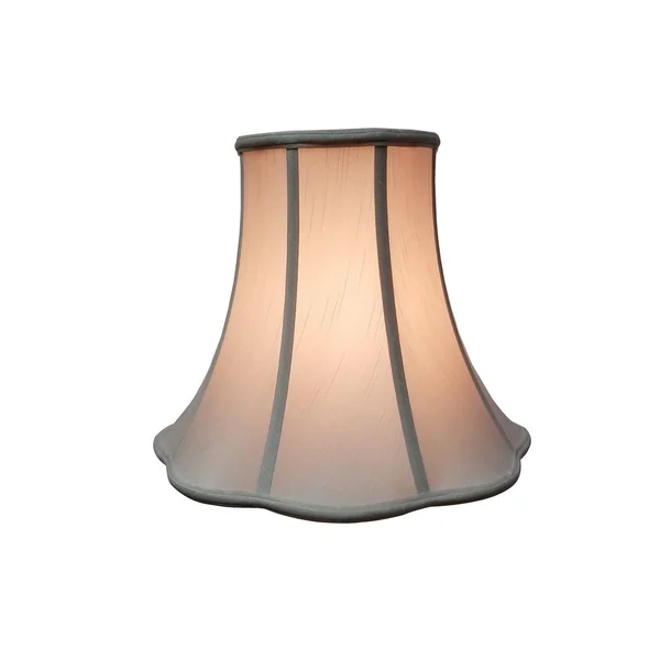 Royal Designs Bottom Outside Scallop Bell Beige Lamp Shade - 8 x 16 x 14 - Color