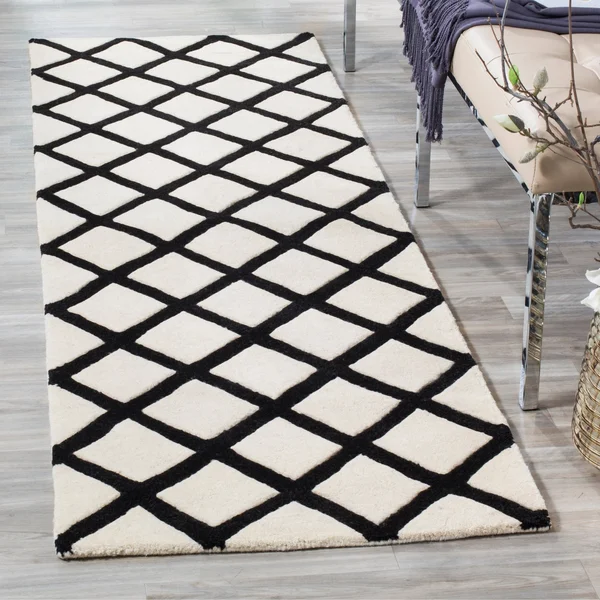 Safavieh Chatham Dark Grey & Ivory 6& x 9& Rug