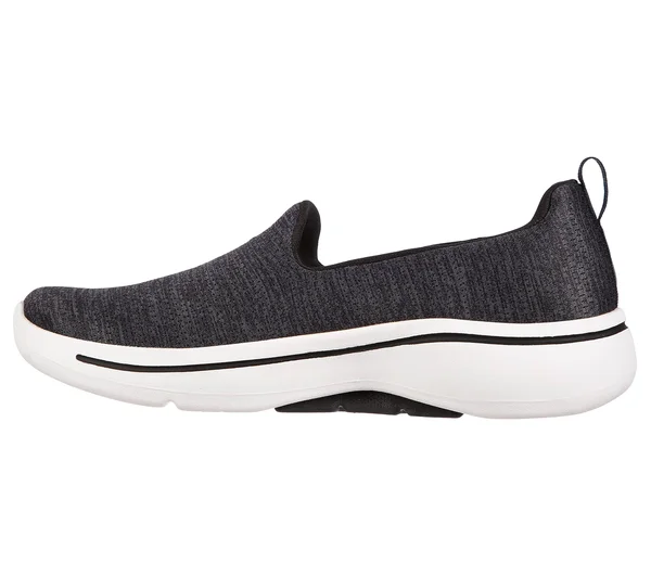 Skechers Women's GOwalk Arch Fit - Unlimited Time Walking Shoes - Black/White, 11.0
