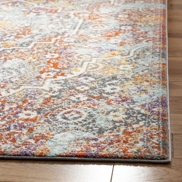 Safavieh Madison 900 MAD946G 6& x 9& Light Grey - Light Blue Rug