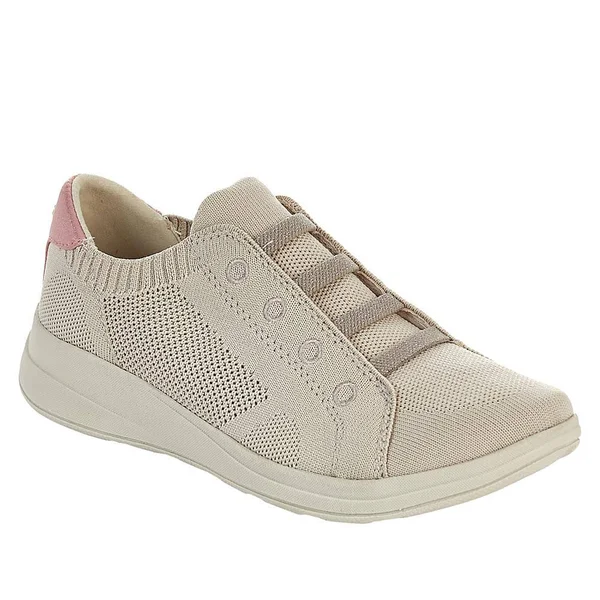 Bzees Golden Knit Slip-On Sneaker, Size 7.5 in Taupe Fabric at Nordstrom