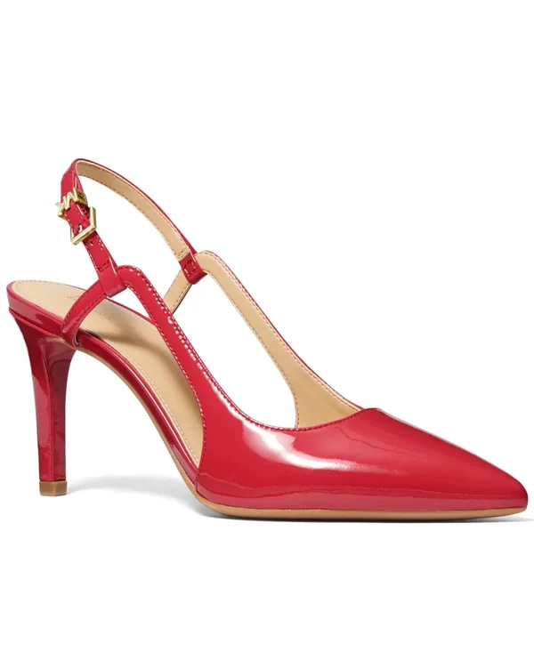 Michael Michael Kors Vanessa Slingback Pointed Toe Pump - Red - 10 M