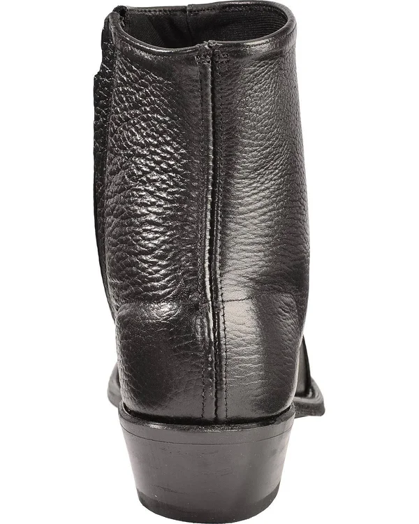 Abilene Men's Western Wingtip Zipper Boot - 6445s - Size: 11.5, Black