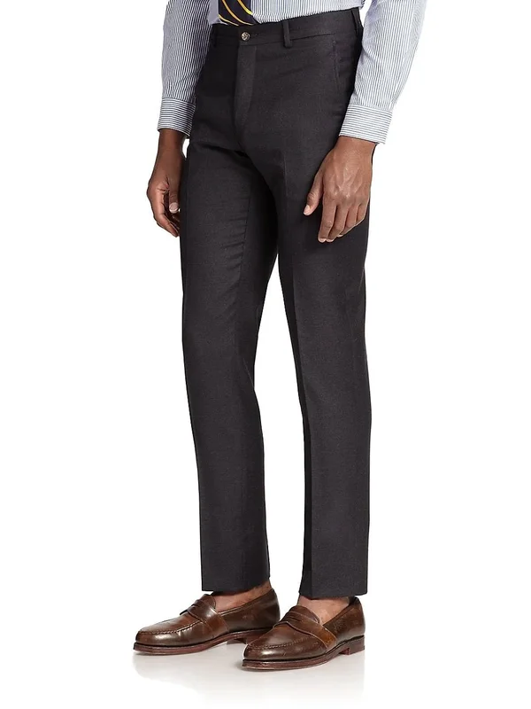 Ralph Lauren Men's Slim Fit Wool Twill Trouser - Size 28 in Charcoal
