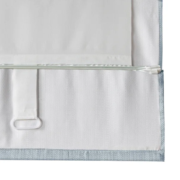Madison Park 100% Polyester Basketweave Room Darkening Cordless Roman Shade, MP40-7318
