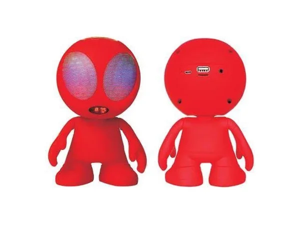 Supersonic Bluetooth Alien Portable Speaker (Red)