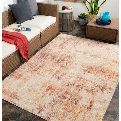 Norwood Abstract Rust Indoor - Outdoor Use Area Rug Williston Forge Rug Size: Rectangle 6&7x22 x 9&