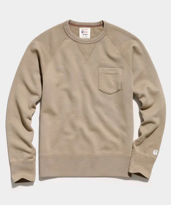 Midweight Pocket Sweatshirt in British Khaki