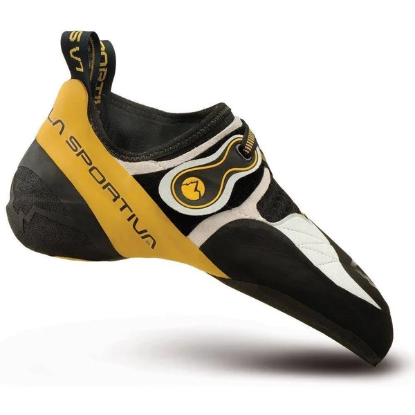 La Sportiva Solution Climbing Shoe, White/Yellow, 39