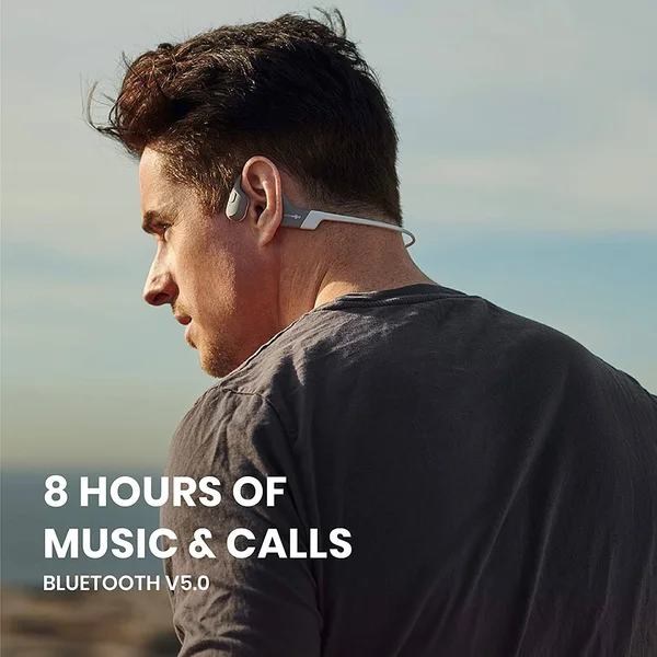 Aftershokz Aeropex - Open-Ear Bluetooth Bone Conduction Sport Headphones - Sweat Resistant Wireless Earphones for Workouts and R
