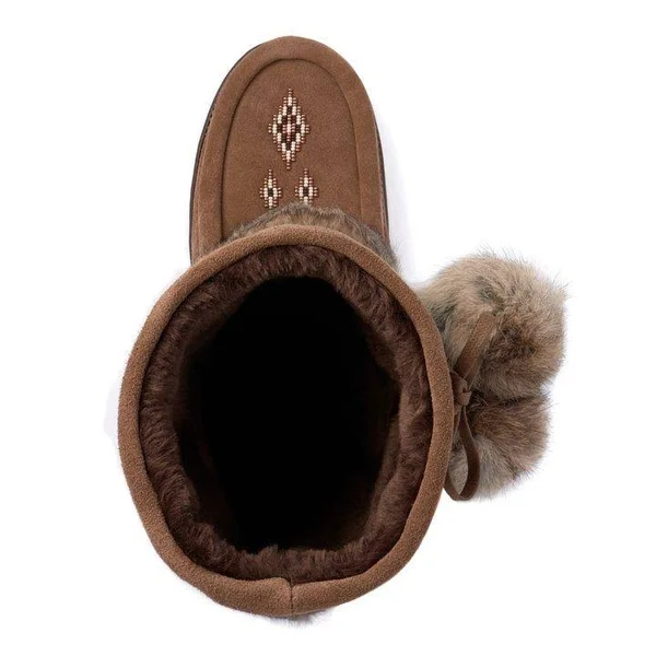 Manitobah Mukluks Women's Snowy Owl Suede Boot Oak 6