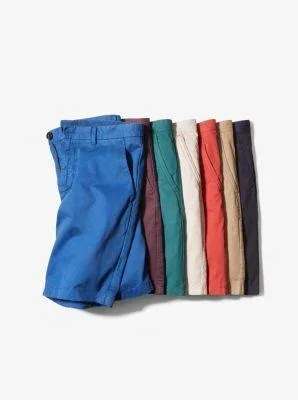 Michael Kors Mens Spring Stretch Casual Chino Shorts - Blue, 30